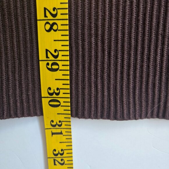 NWT House of Harlow 1960 Ribbed Bodycon Mini Dress Dark Brown Sz Large - Picture 9 of 10